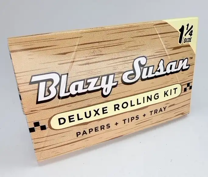 Papel Sin Blanquear 1 1/4 con Filtros Blazy Susan - Premium Unbleached Papers